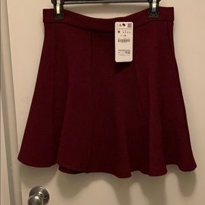 Maroon Zara Skirt Size Medium